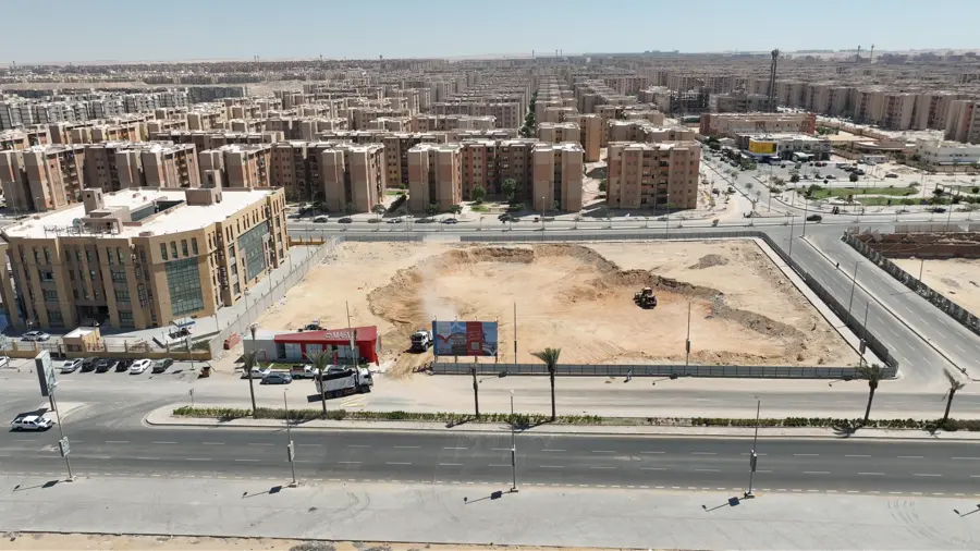 Excavation works underway — stage 1 of construction